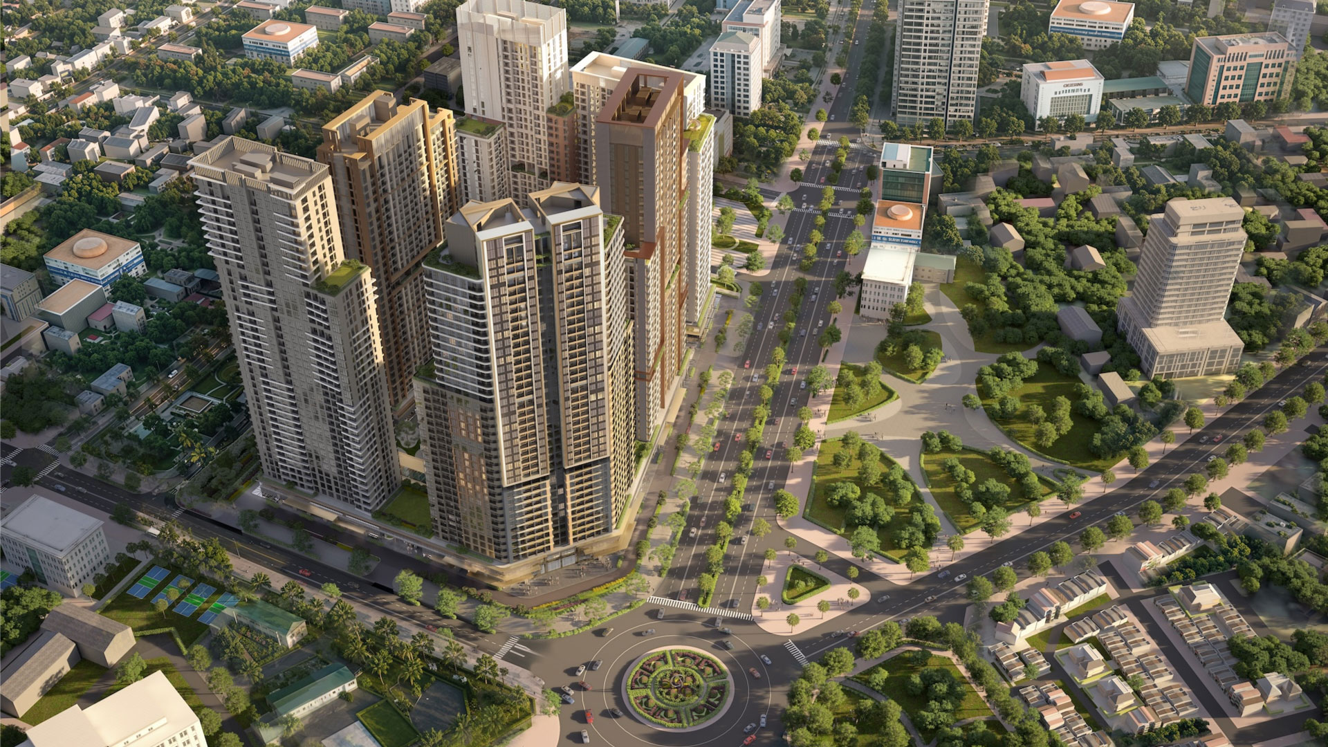 phối cảnh sun sun glory residence